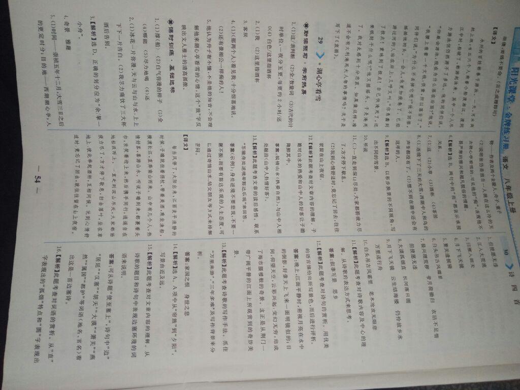 2015年陽(yáng)光課堂金牌練習(xí)冊(cè)八年級(jí)語(yǔ)文上冊(cè)人教版 第39頁(yè)