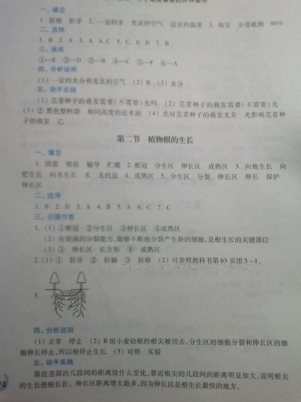 2015年學習檢測七年級生物學上冊蘇教版 第28頁