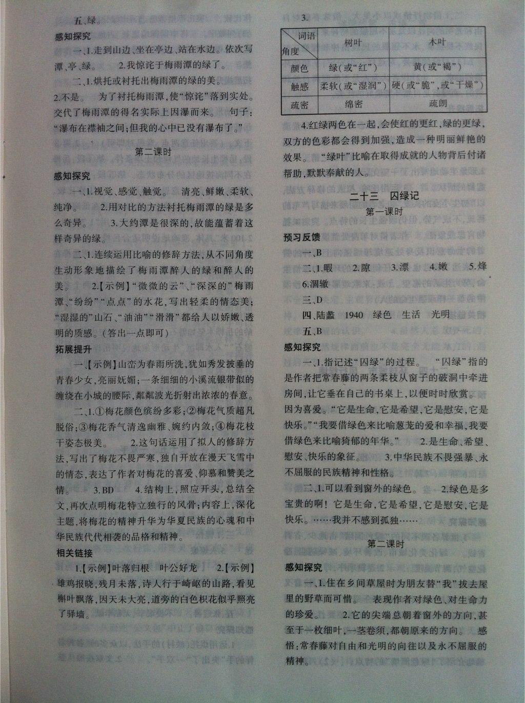 2016年基礎(chǔ)訓(xùn)練九年級(jí)語(yǔ)文全一冊(cè)蘇教版大象出版社 第37頁(yè)