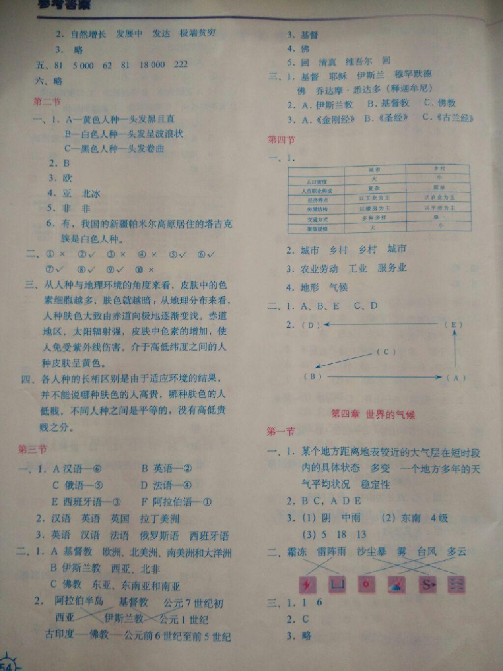 2016地理填充圖冊七年級上冊湘教版中國地圖出版社 第25頁