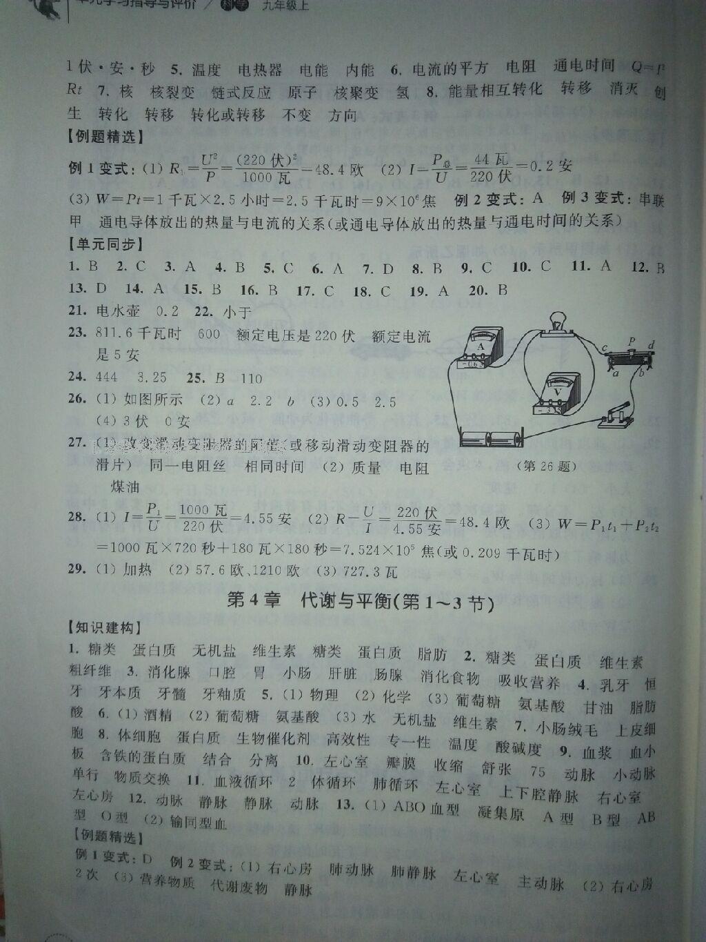 2016年單元學(xué)習(xí)指導(dǎo)與評(píng)價(jià)九年級(jí)科學(xué)上冊(cè) 第13頁(yè)