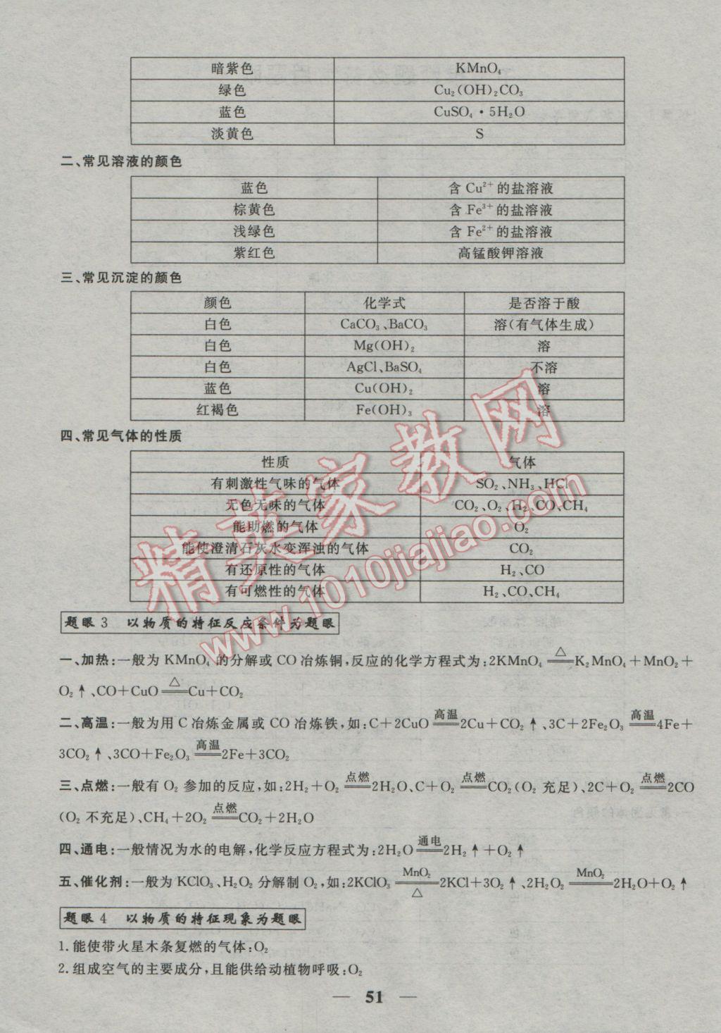 2017年中考試題專題訓(xùn)練化學(xué)河北專版 參考答案第52頁