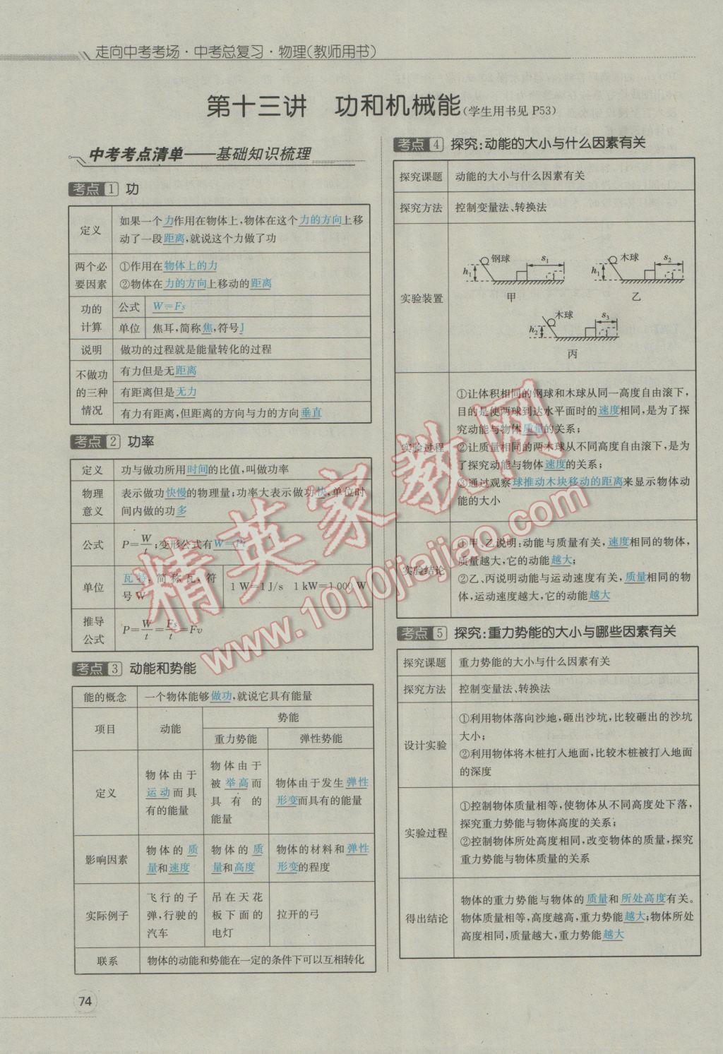 2017年走向中考考場南充中考中考總復(fù)習(xí)物理人教版 第一部分第一講到第十三講第75頁