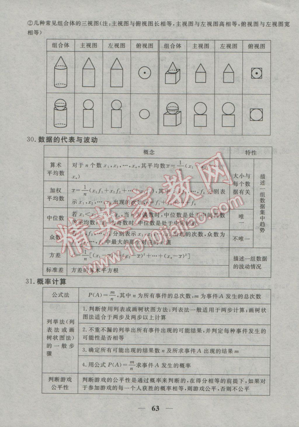 2017年中考試題專題訓練數(shù)學河北專版 參考答案第64頁