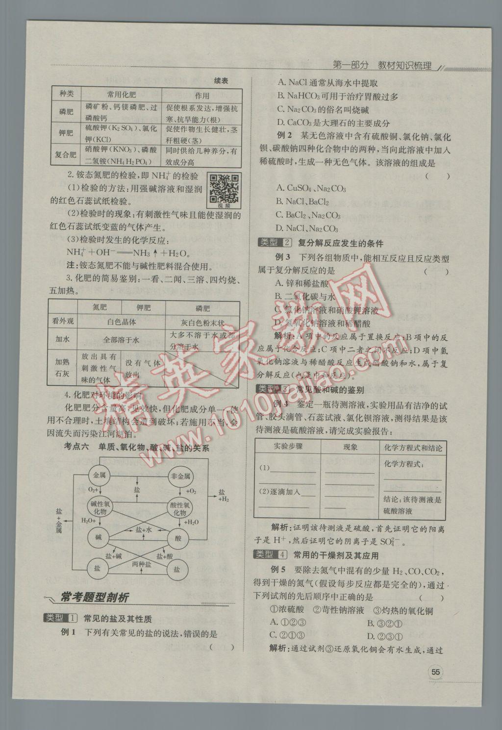 2017年走向中考考場南充中考中考總復(fù)習(xí)化學(xué)人教版 第一部分教材知識梳理第100頁