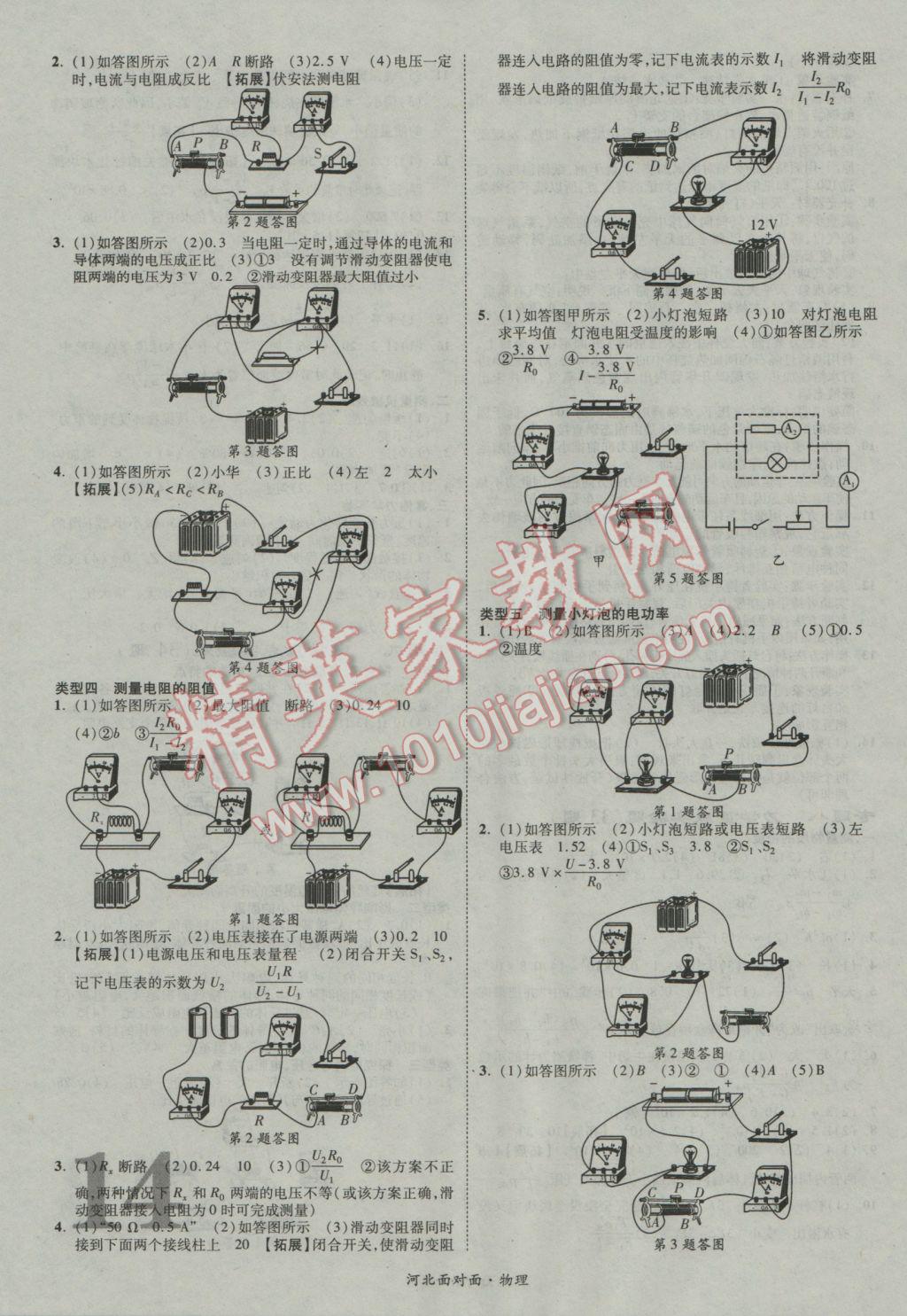 2017年河北中考面對面物理第13年第13版 參考答案第18頁