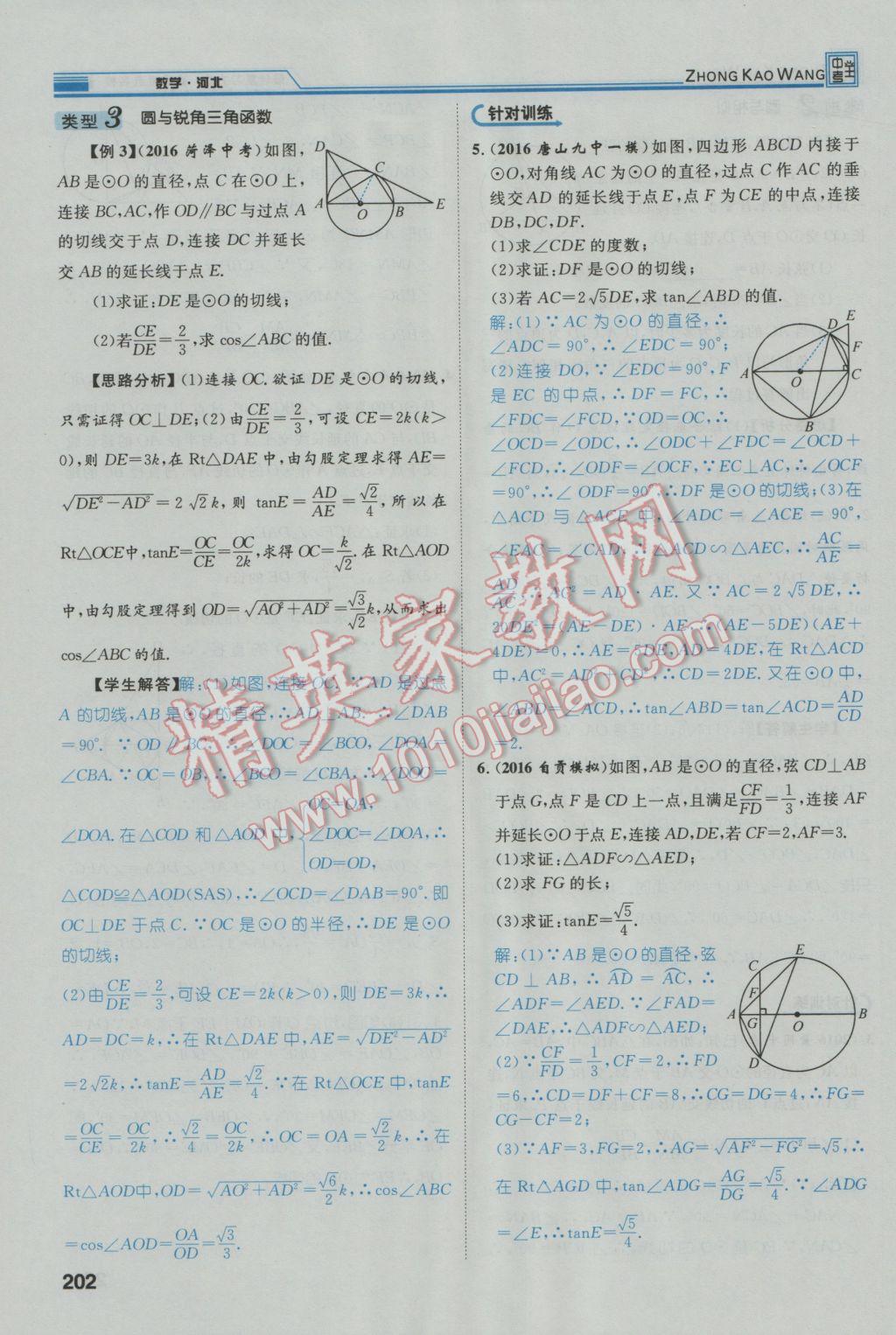 2017年鸿鹄志文化河北中考命题研究中考王数学 第二编中档题突破专项训练篇第246页