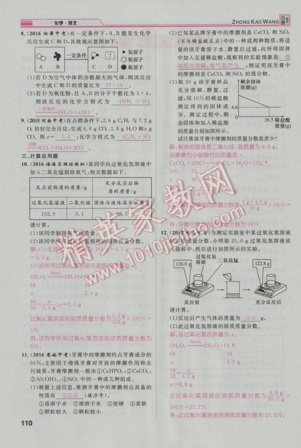 2017年鴻鵠志文化河北中考命題研究中考王化學(xué) 第一編教材知識(shí)梳理模塊二到模塊五第31頁(yè)