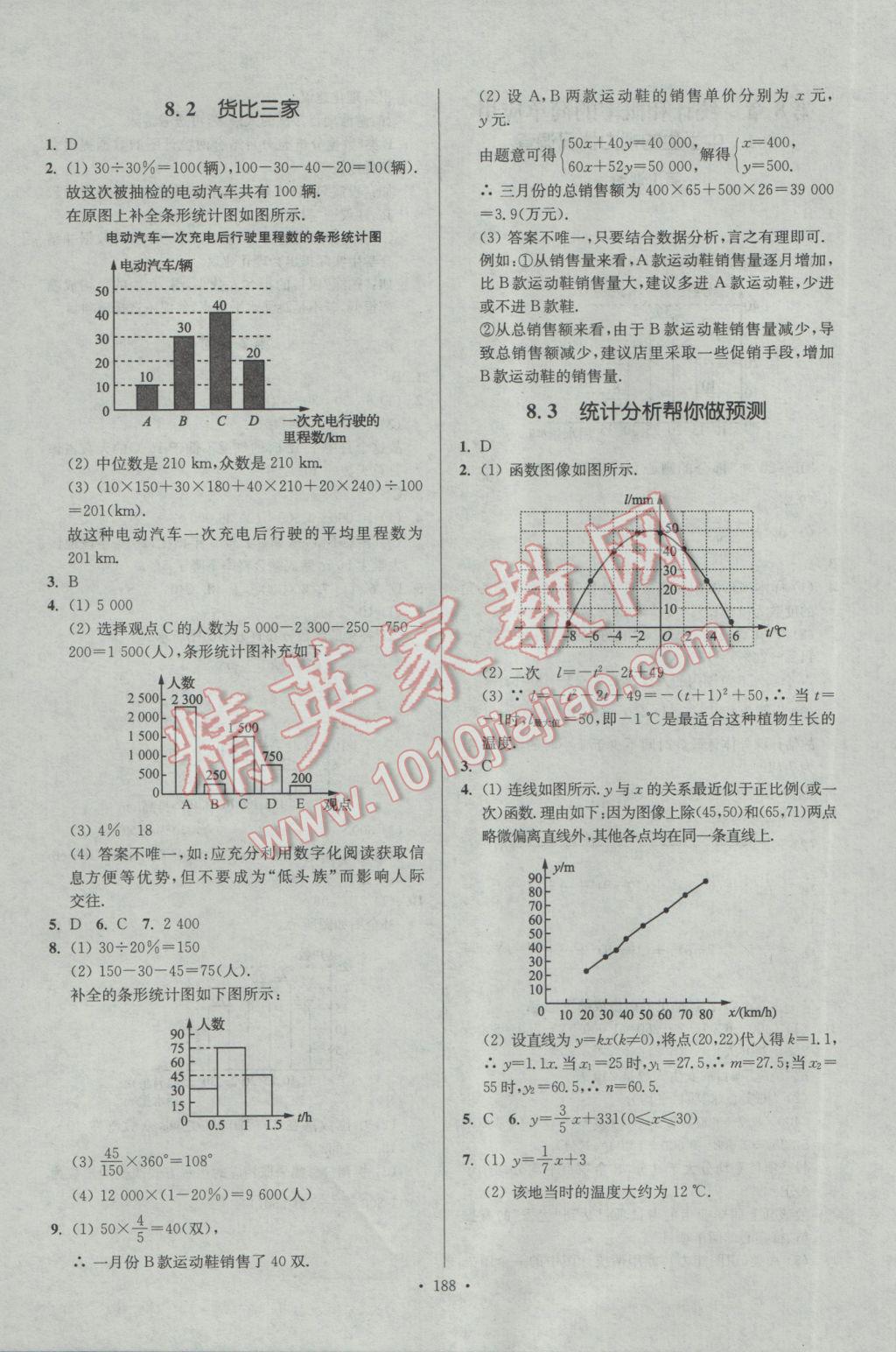 2017年南通小題課時(shí)作業(yè)本九年級(jí)數(shù)學(xué)下冊(cè)江蘇版 參考答案第32頁(yè)