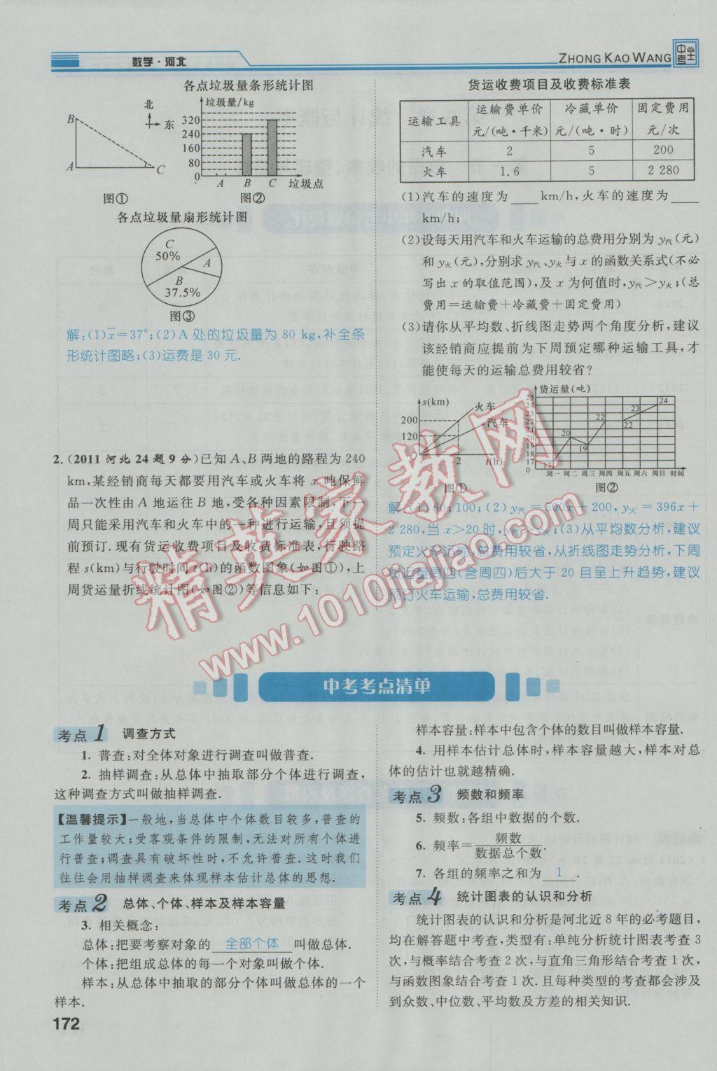 2017年鸿鹄志文化河北中考命题研究中考王数学 第一编教材知识梳理篇第七章第八章第73页