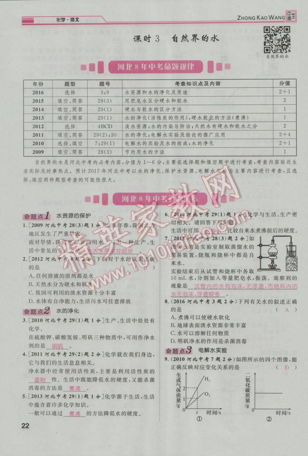 2017年鴻鵠志文化河北中考命題研究中考王化學 第一編教材知識梳理篇模塊一第99頁