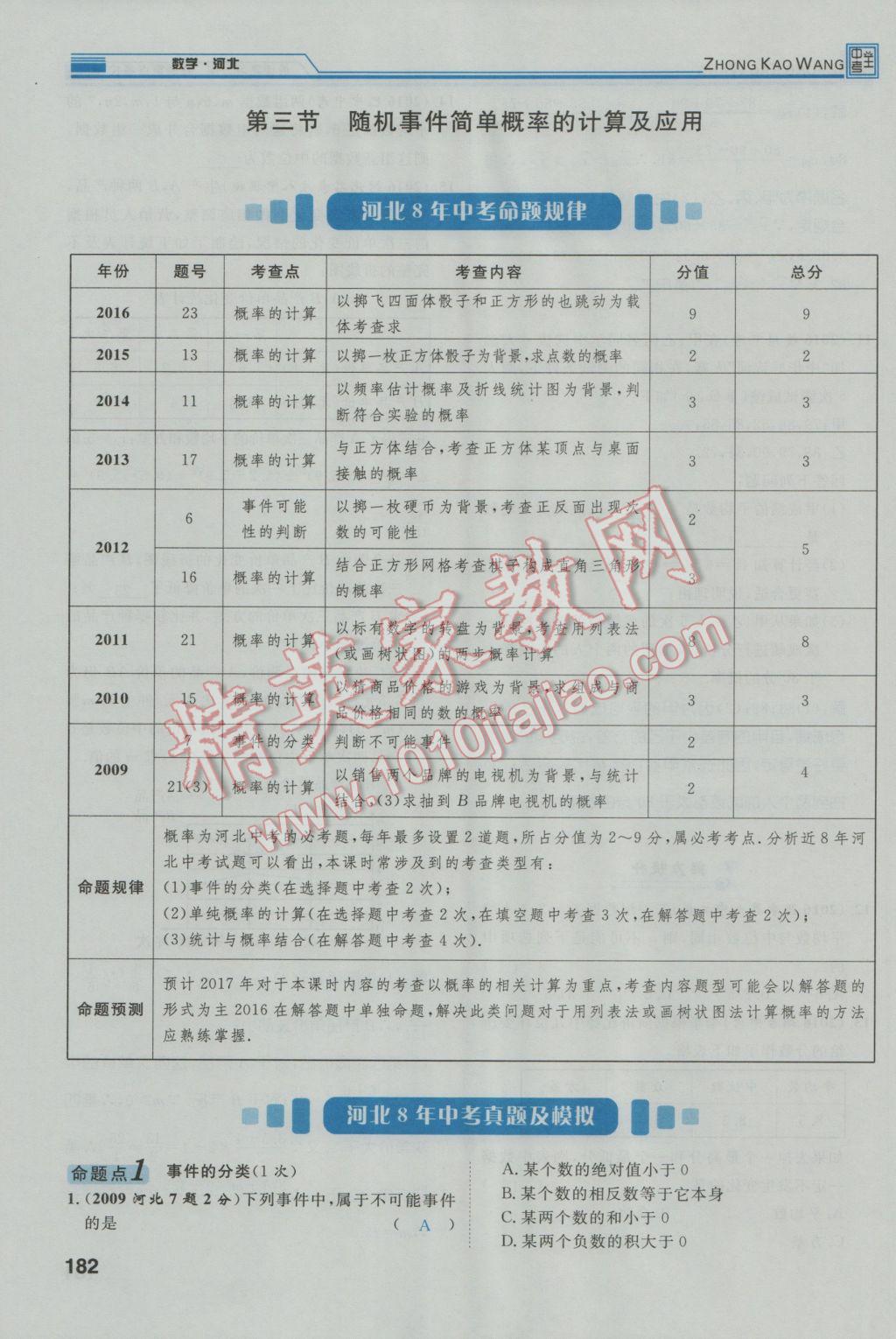 2017年鴻鵠志文化河北中考命題研究中考王數(shù)學(xué) 第一編教材知識(shí)梳理篇第七章第八章第83頁