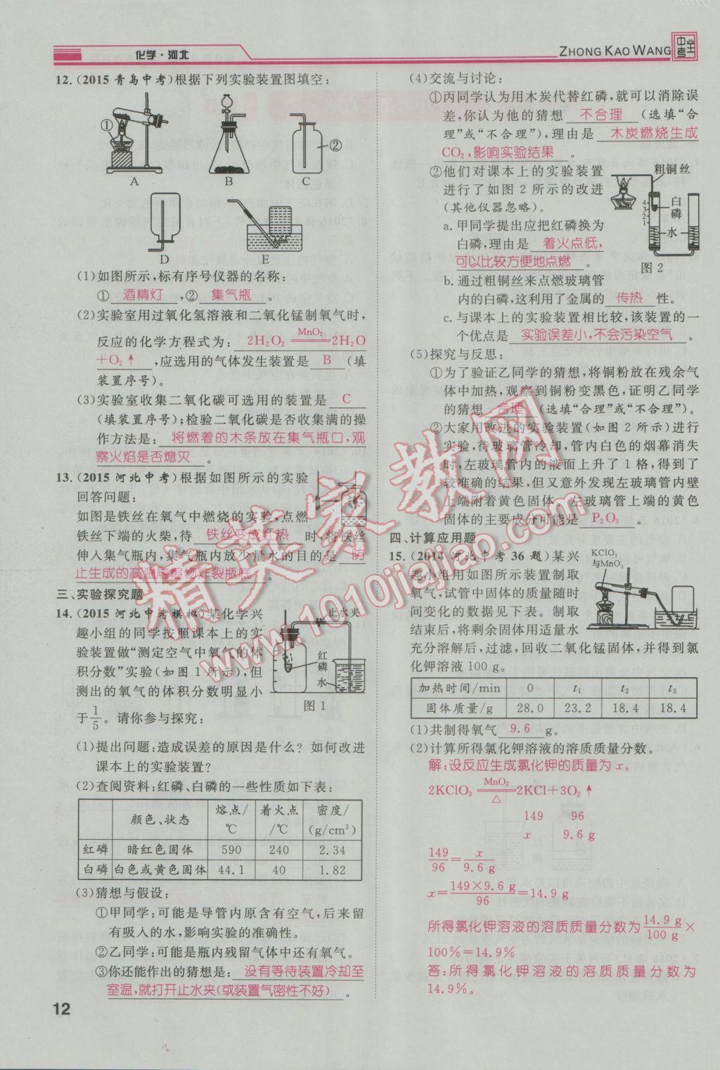 2017年鴻鵠志文化河北中考命題研究中考王化學(xué) 第一編教材知識梳理篇模塊一第89頁