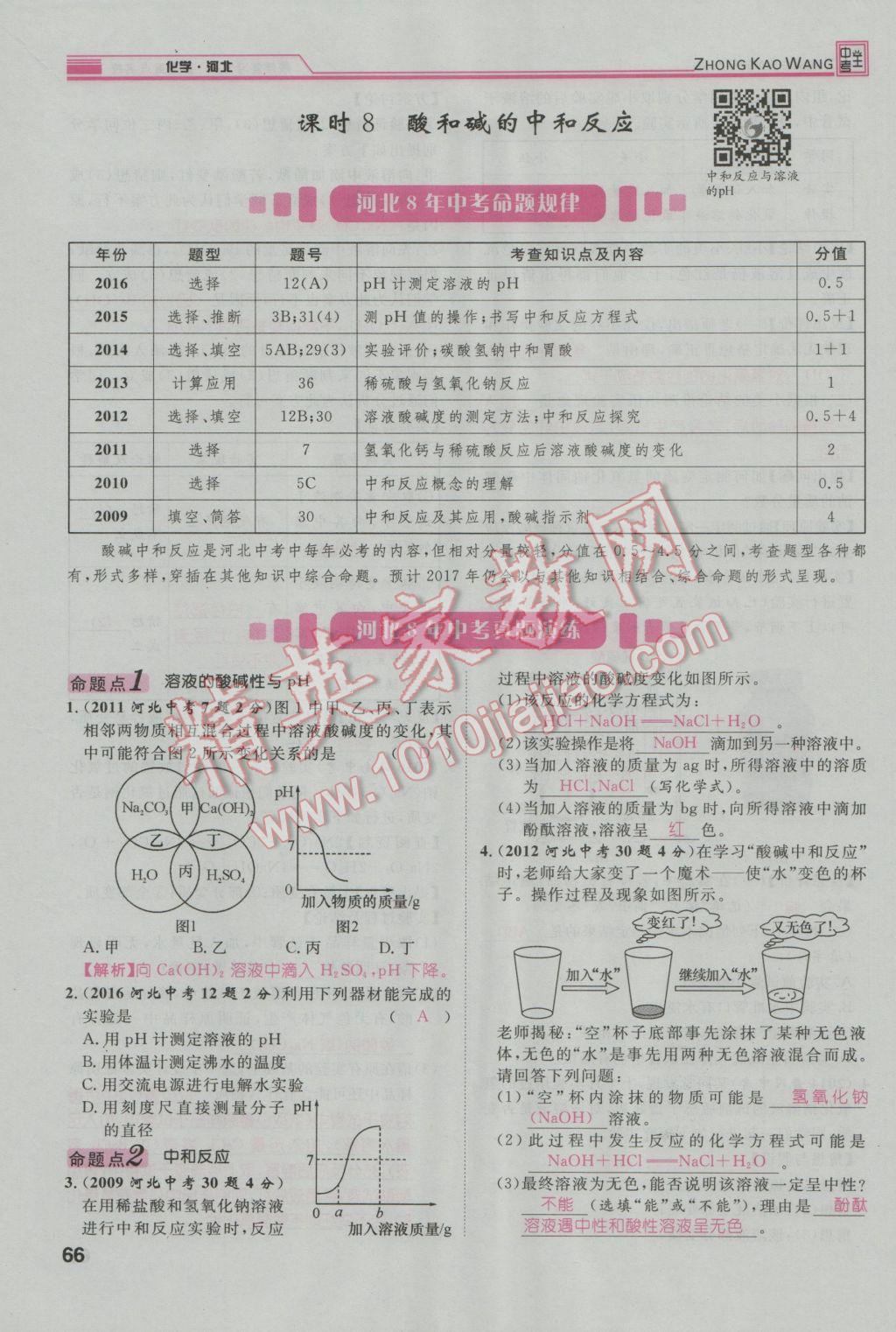 2017年鴻鵠志文化河北中考命題研究中考王化學 第一編教材知識梳理篇模塊一第143頁