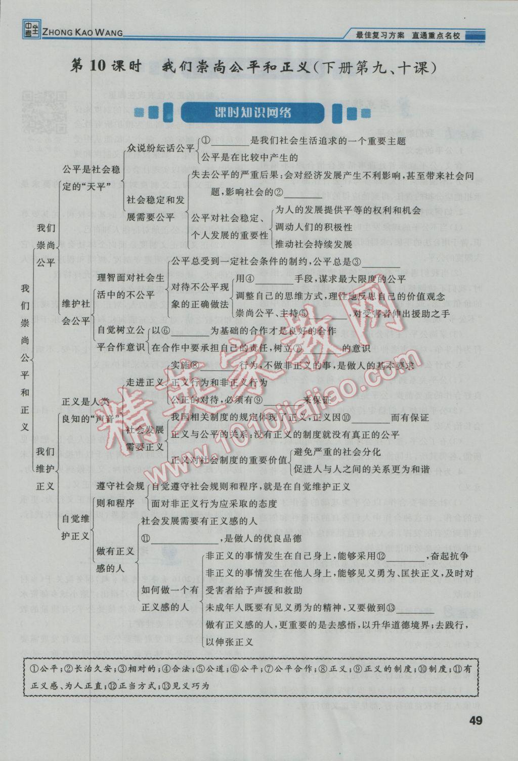 2017年鴻鵠志文化河北中考命題研究中考王思想品德 第一編教材知識梳理八年級第113頁