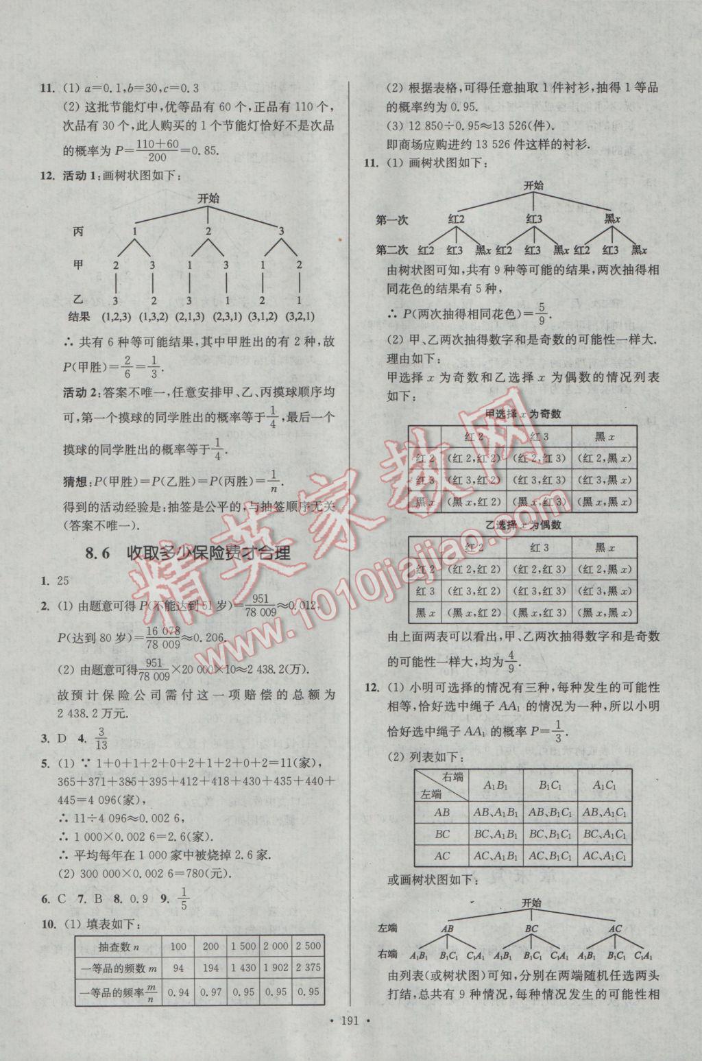 2017年南通小題課時(shí)作業(yè)本九年級(jí)數(shù)學(xué)下冊(cè)江蘇版 參考答案第35頁(yè)