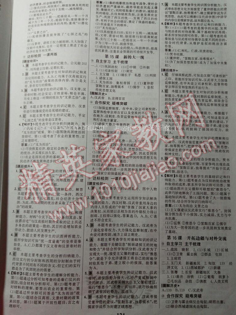 2016年世紀(jì)金榜金榜學(xué)案七年級(jí)歷史上冊(cè)岳麓版 第18頁(yè)