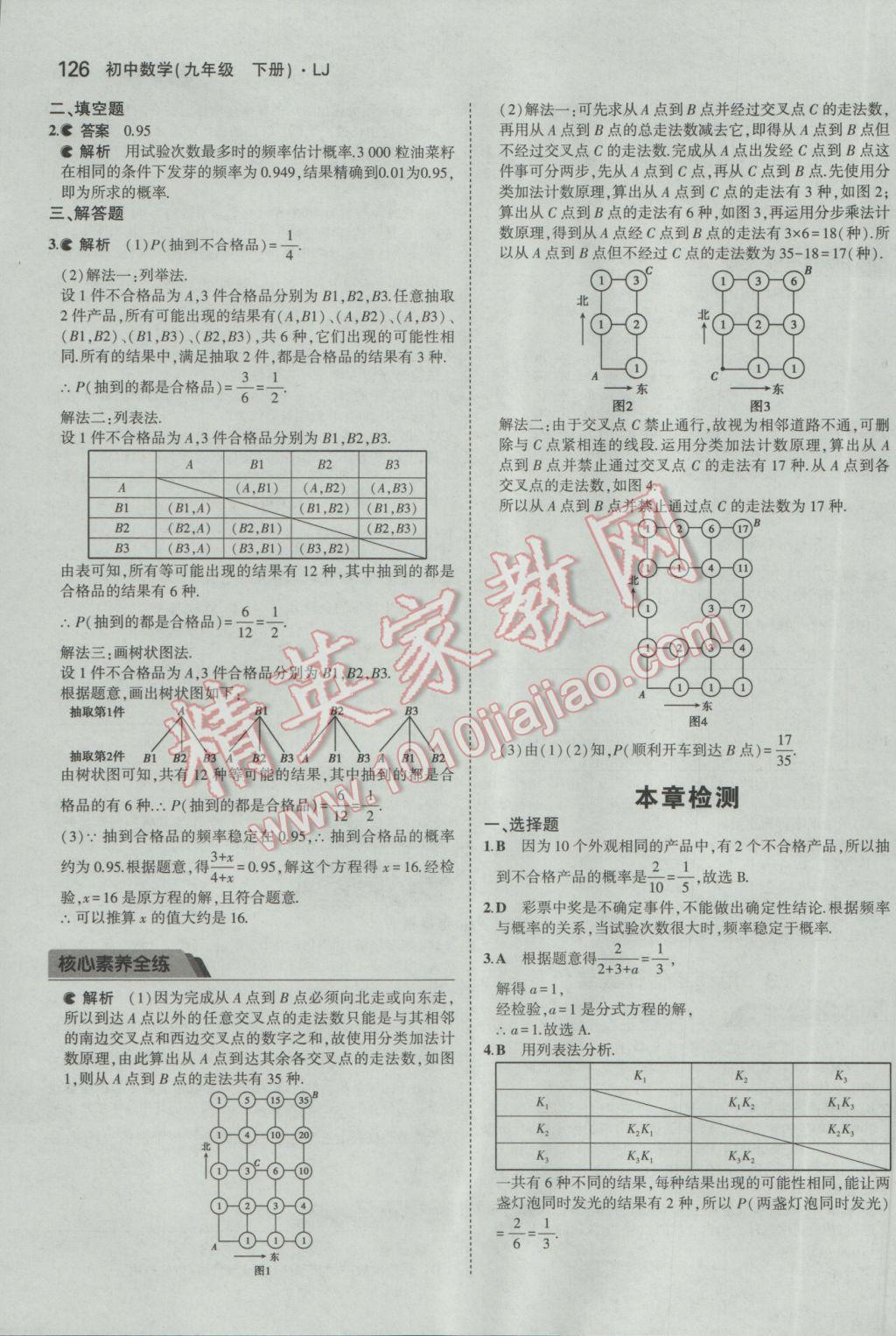 2017年5年中考3年模擬初中數(shù)學(xué)九年級(jí)下冊(cè)魯教版五四制 參考答案第42頁