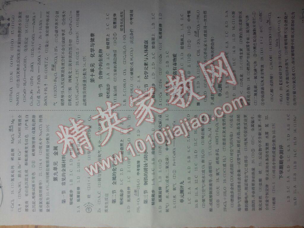 2016年自主学习能力测评九年级化学全一册鲁教版C版 第5页