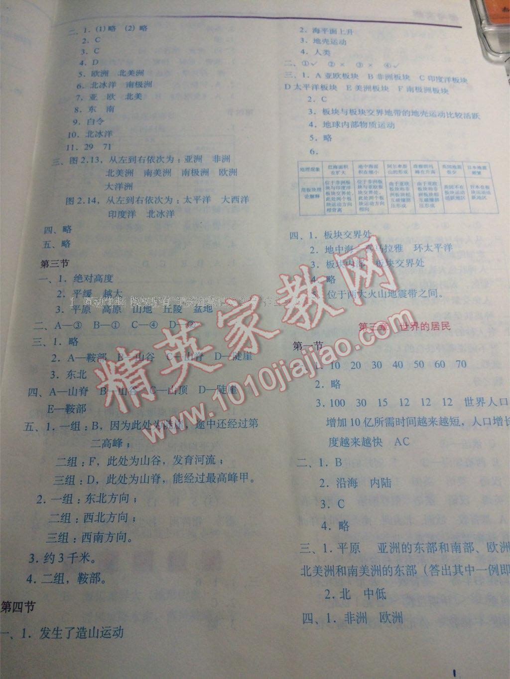 2016地理填充圖冊七年級(jí)上冊湘教版中國地圖出版社 第34頁