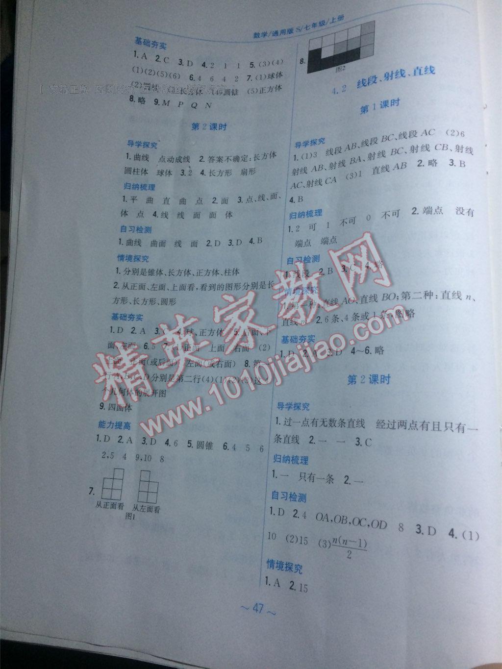 2016年新編基礎(chǔ)訓(xùn)練七年級數(shù)學(xué)上冊通用版S 第19頁