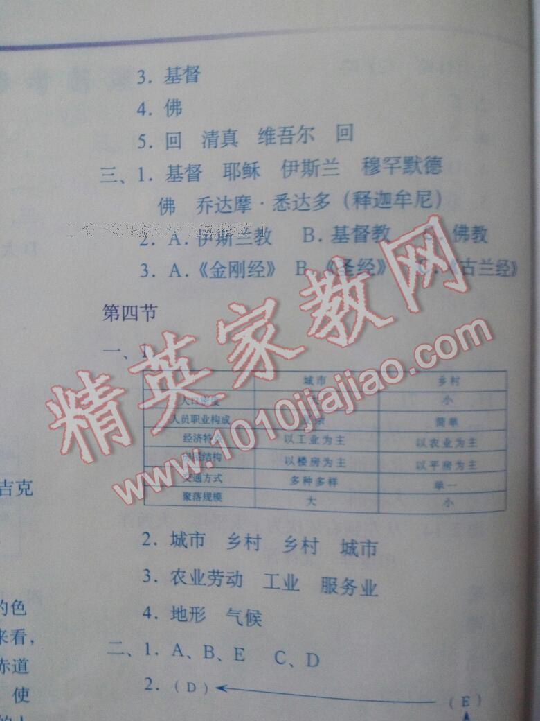 2016地理填充圖冊七年級上冊湘教版中國地圖出版社 第48頁