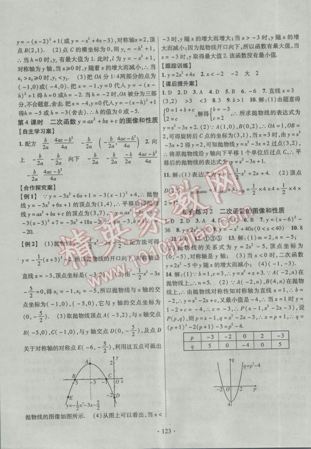 2017年課堂導(dǎo)練1加5九年級(jí)數(shù)學(xué)下冊(cè)冀教版 參考答案第7頁(yè)