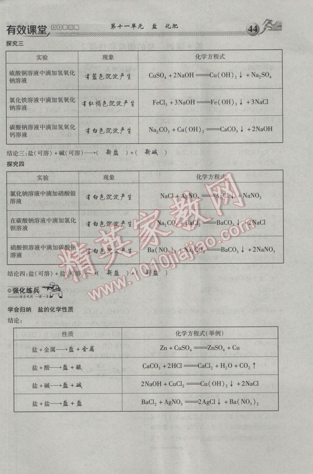 2017年有效課堂課時導(dǎo)學(xué)案九年級化學(xué)下冊 第十一單元 鹽 化肥第31頁