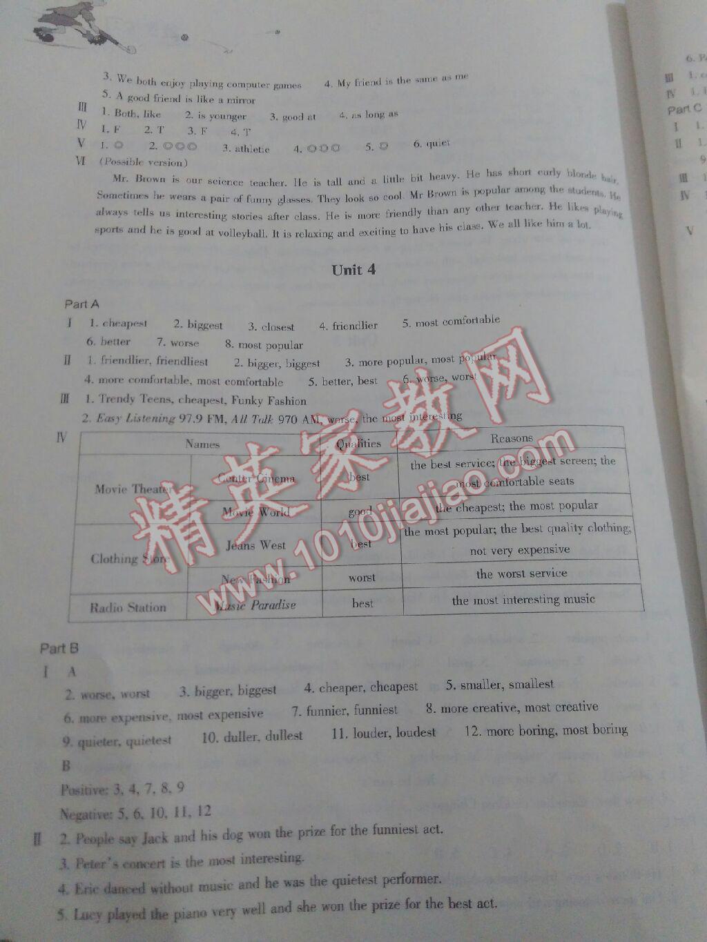 2016年同步练习八年级英语上册人教版浙江教育出版社 第13页