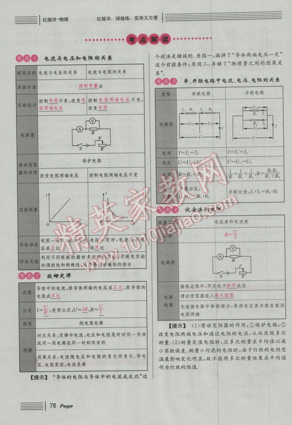 2017年南充火線100天中考滾動(dòng)復(fù)習(xí)法物理 紅版講模塊五參考答案第112頁(yè)