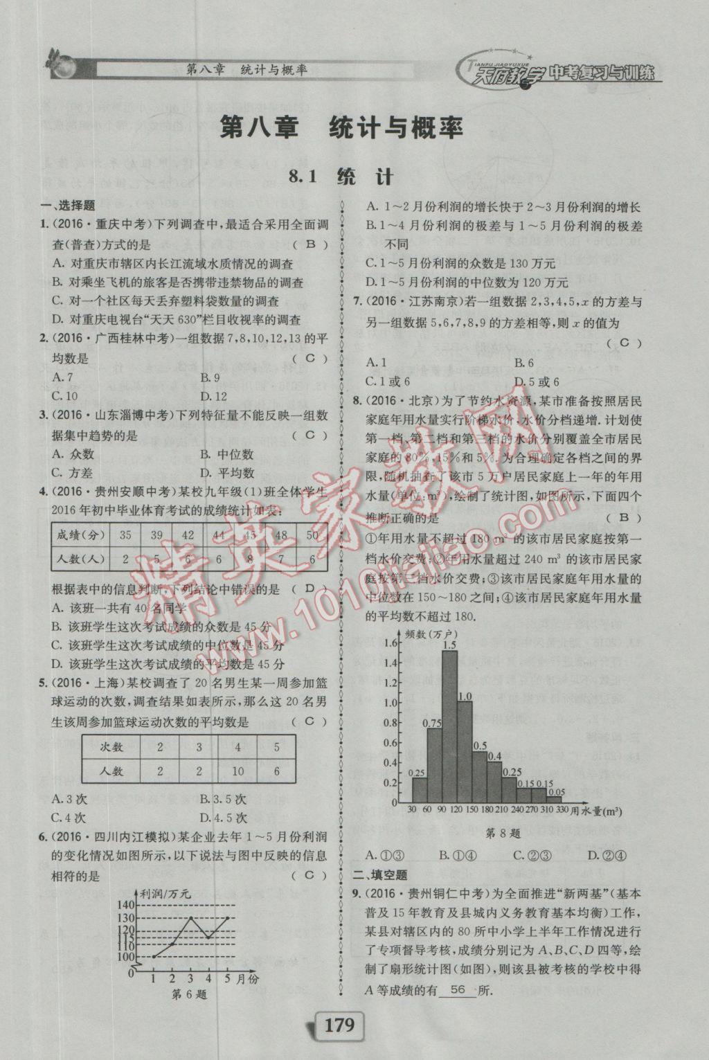 2017年天府教與學(xué)四川中考復(fù)習(xí)與訓(xùn)練數(shù)學(xué)人教版 迎考精練參考答案第227頁