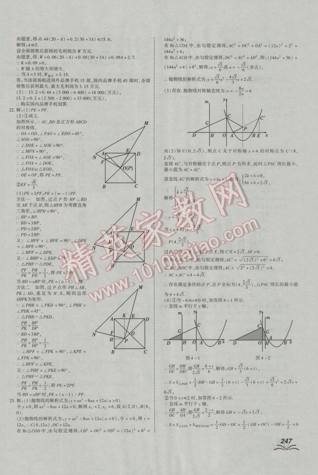 2017年河南中考世紀(jì)天成中考專家數(shù)學(xué) 參考答案第39頁(yè)