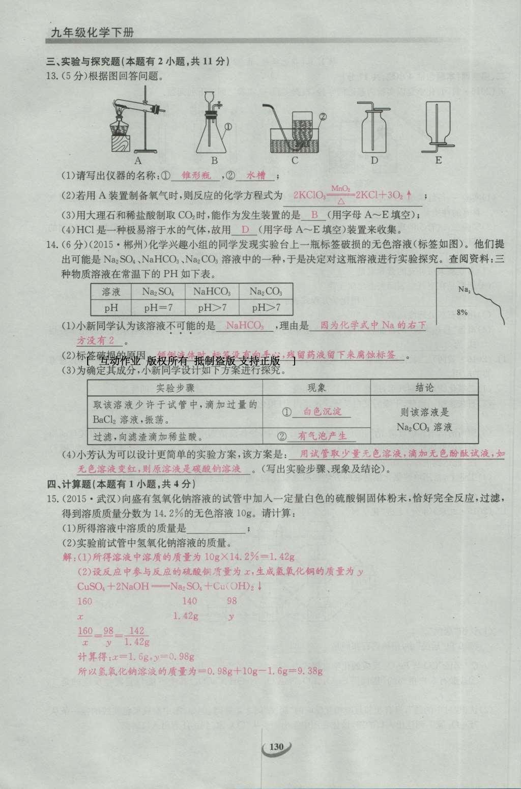 2017年思維新觀察九年級(jí)化學(xué)下冊(cè) 中考專(zhuān)題第171頁(yè)