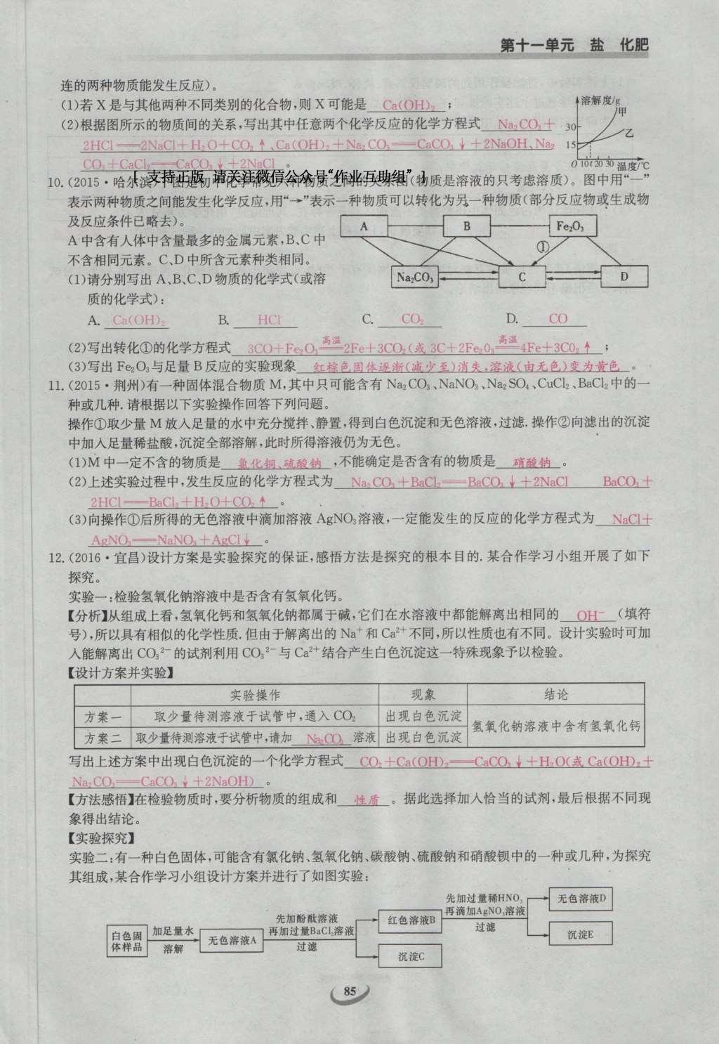 2017年思維新觀察九年級化學(xué)下冊 第十一單元 鹽 化肥第103頁