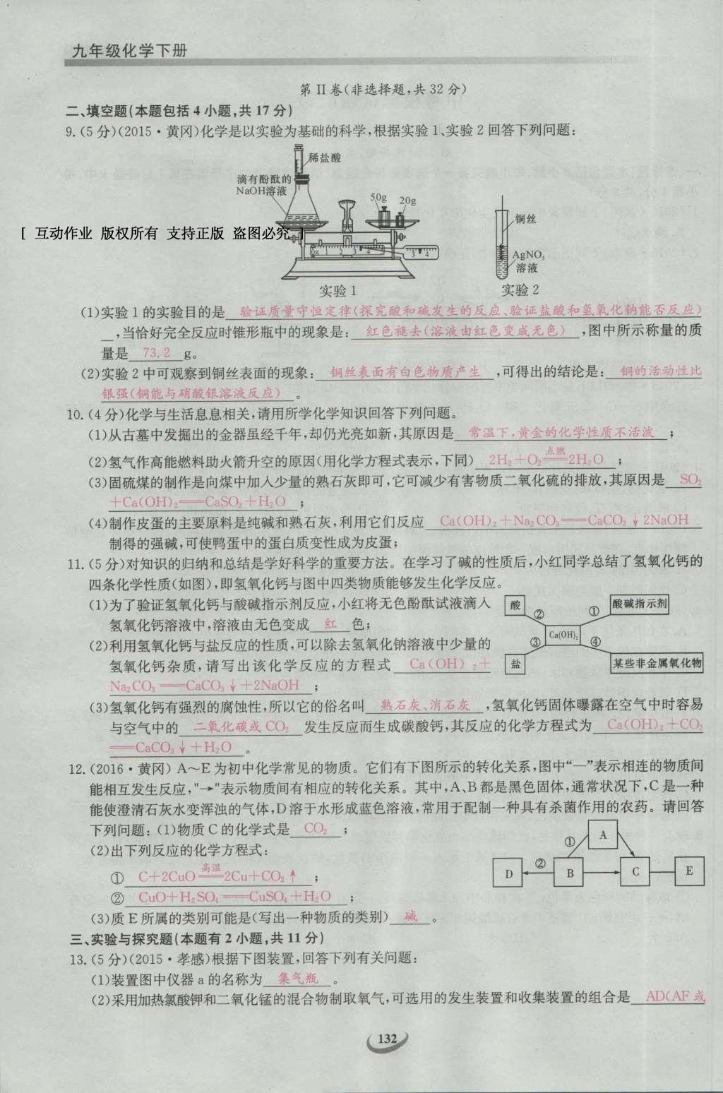 2017年思維新觀察九年級化學(xué)下冊 中考專題第173頁