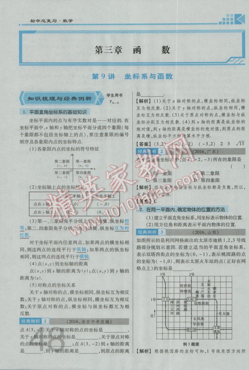 2017年金牌教练赢在燕赵初中总复习数学河北中考专用 第三章参考答案第51页