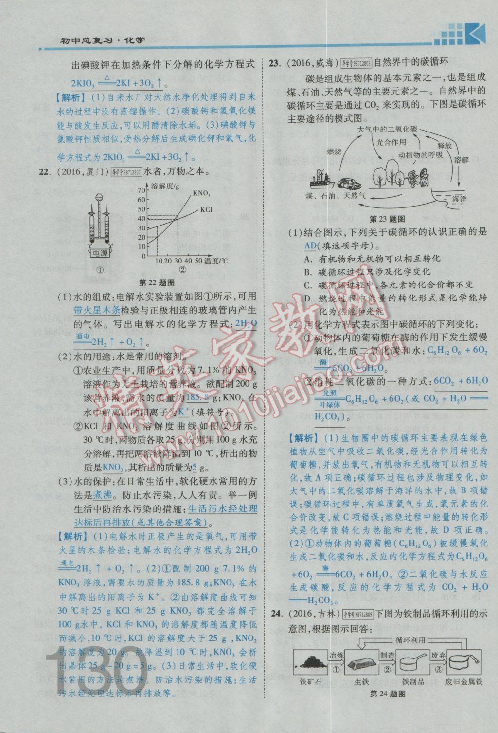 2017年金牌教練贏在燕趙初中總復(fù)習(xí)化學(xué)河北中考專用 熱點專題加檢測卷參考答案第18頁