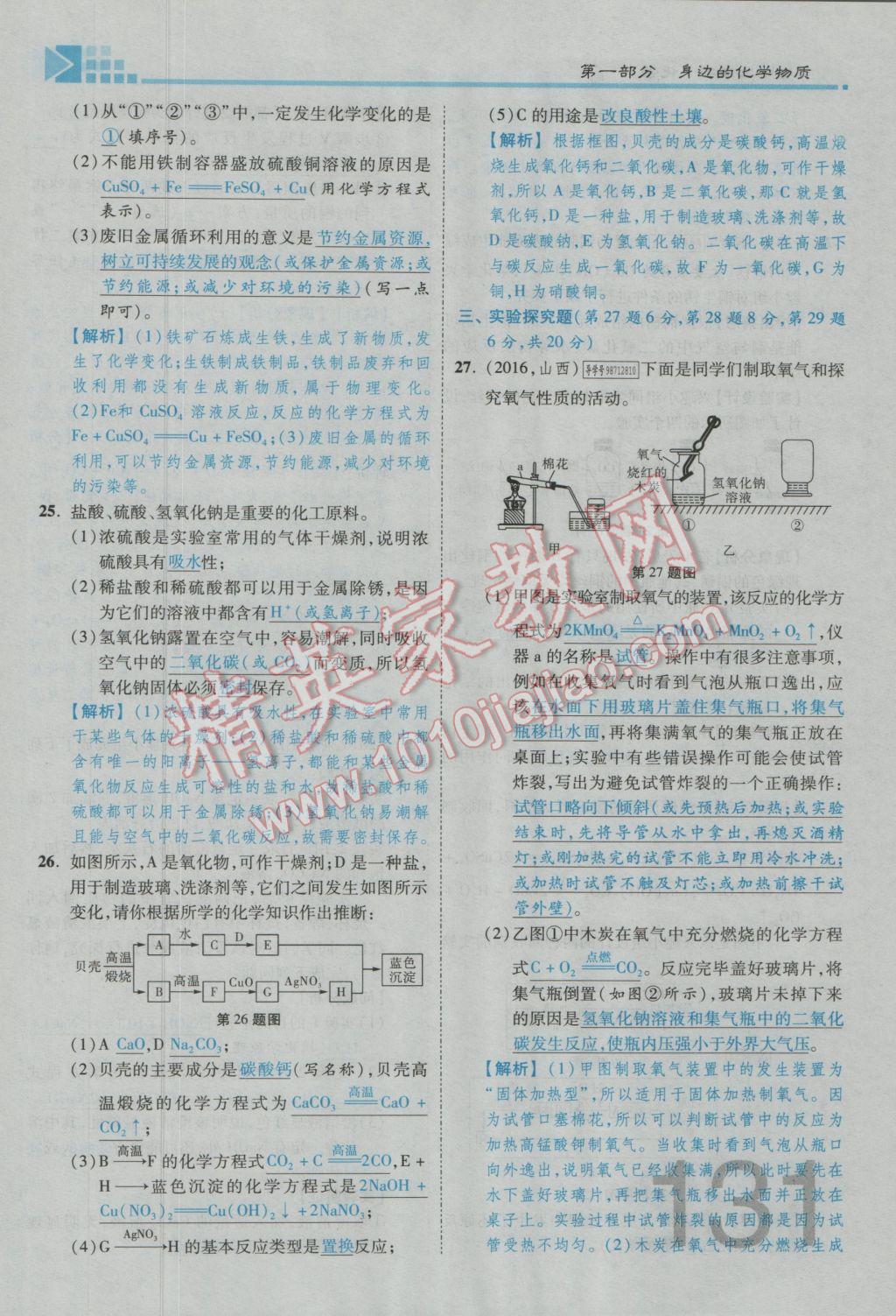 2017年金牌教練贏在燕趙初中總復(fù)習(xí)化學(xué)河北中考專(zhuān)用 熱點(diǎn)專(zhuān)題加檢測(cè)卷參考答案第19頁(yè)