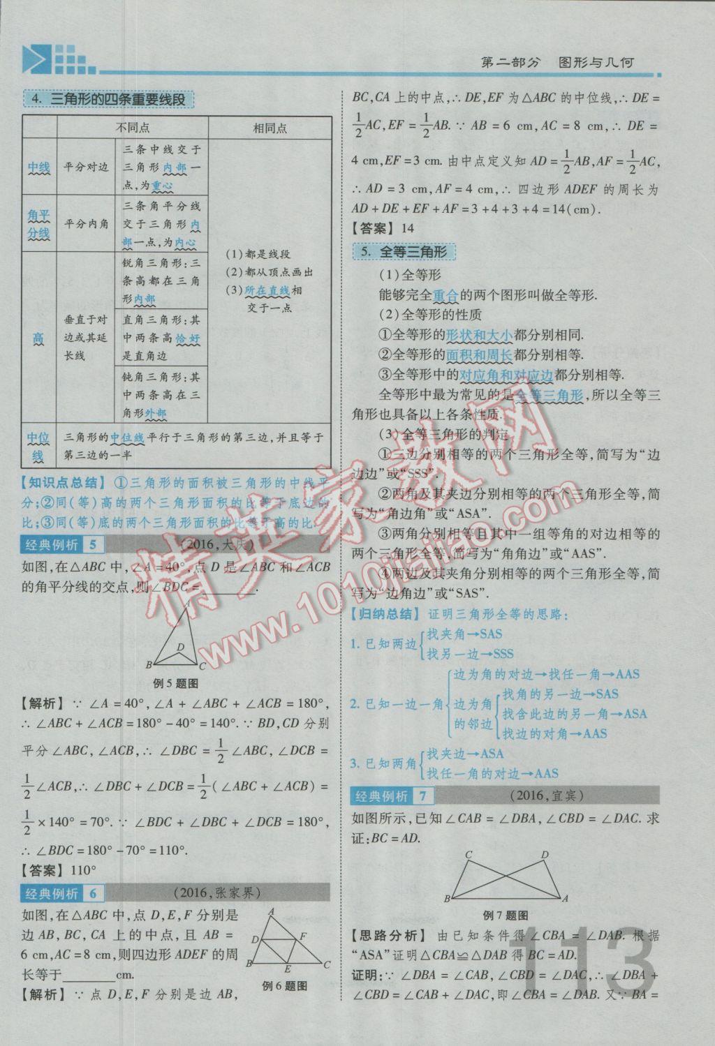 2017年金牌教練贏在燕趙初中總復習數(shù)學河北中考專用 第四章參考答案第207頁