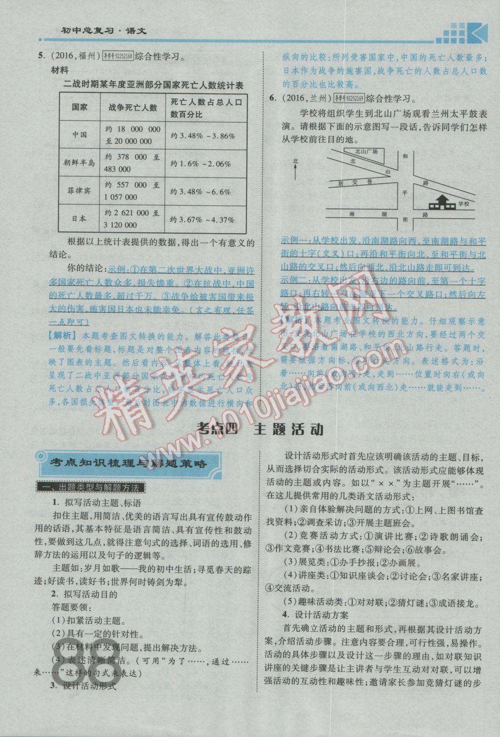 2017年金牌教練贏在燕趙初中總復(fù)習(xí)語(yǔ)文河北中考專用 第二部分參考答案第271頁(yè)