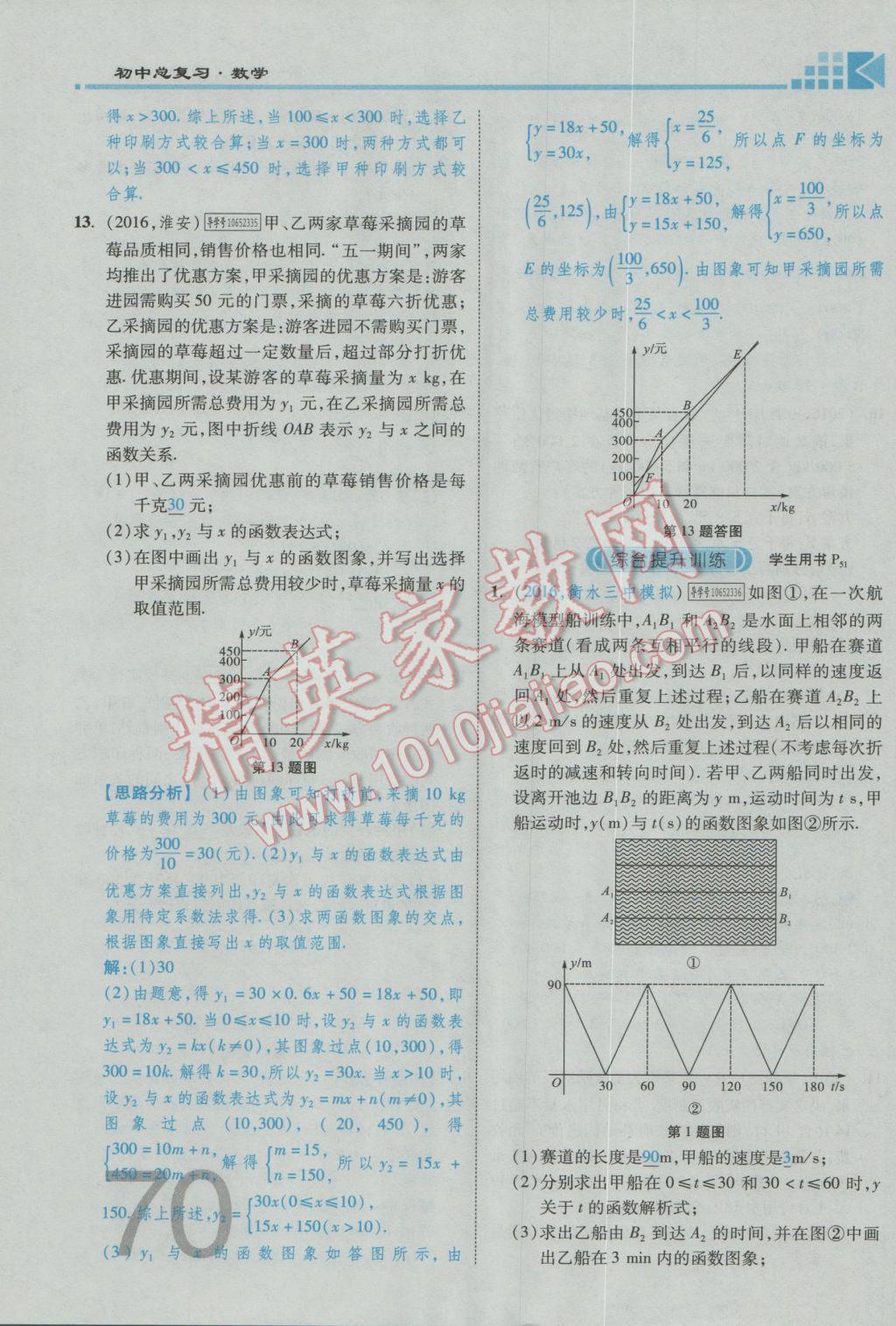 2017年金牌教練贏在燕趙初中總復(fù)習(xí)數(shù)學(xué)河北中考專(zhuān)用 第三章參考答案第72頁(yè)