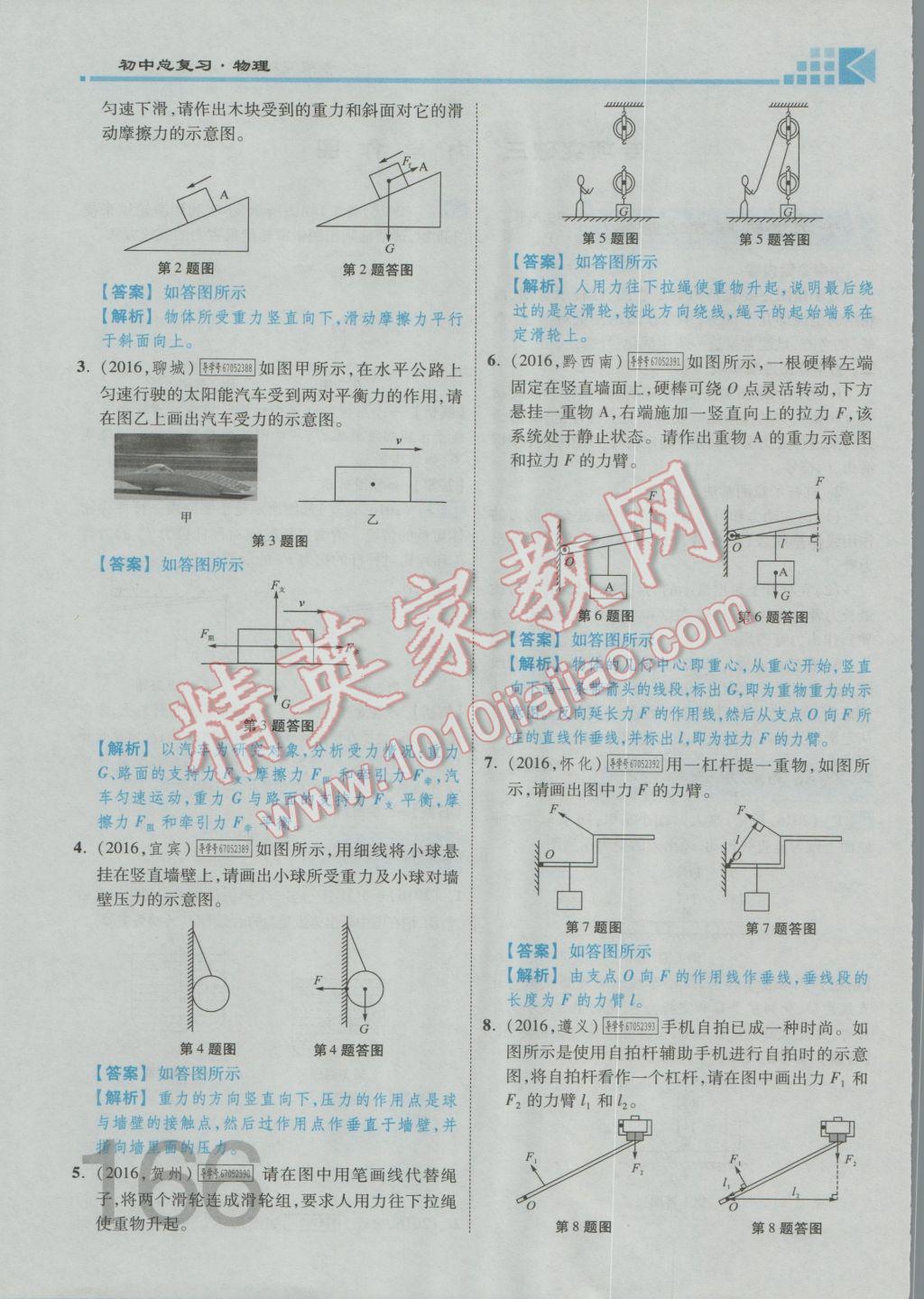 2017年金牌教练赢在燕赵初中总复习物理河北中考专用 第九讲到第十三讲参考答案第139页