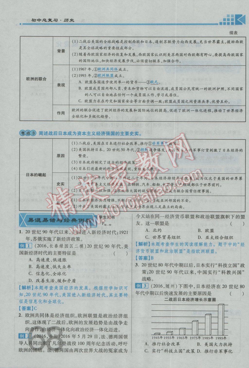 2017年金牌教练赢在燕赵初中总复习历史河北中考专用 第一部分主题二参考答案第128页