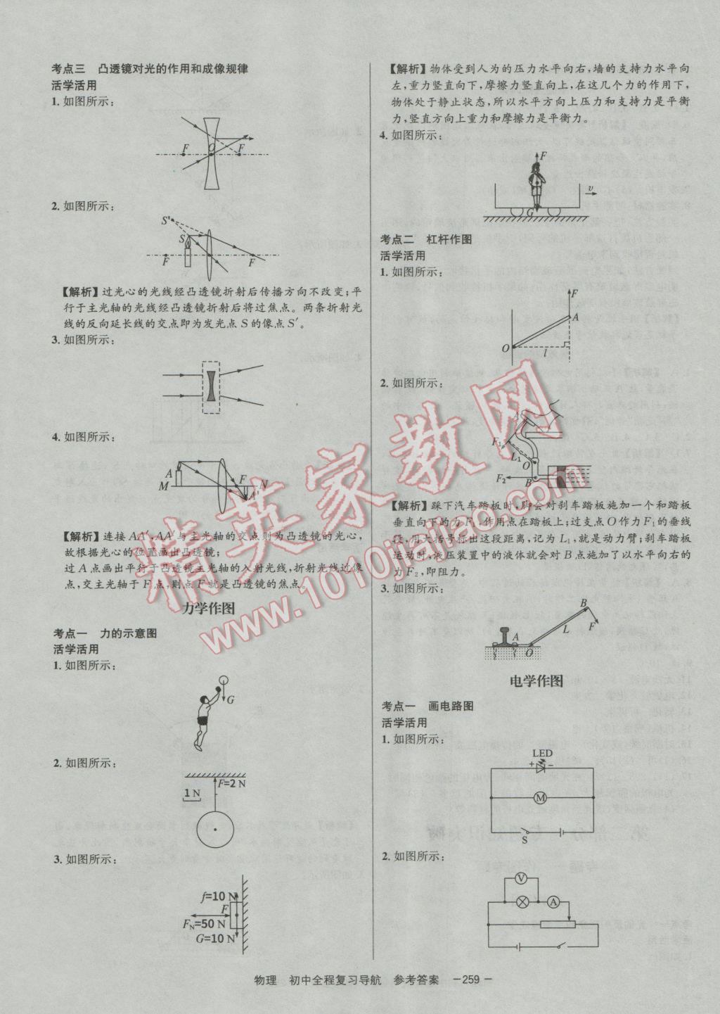 2017年考易通初中全程復習導航物理 參考答案第31頁