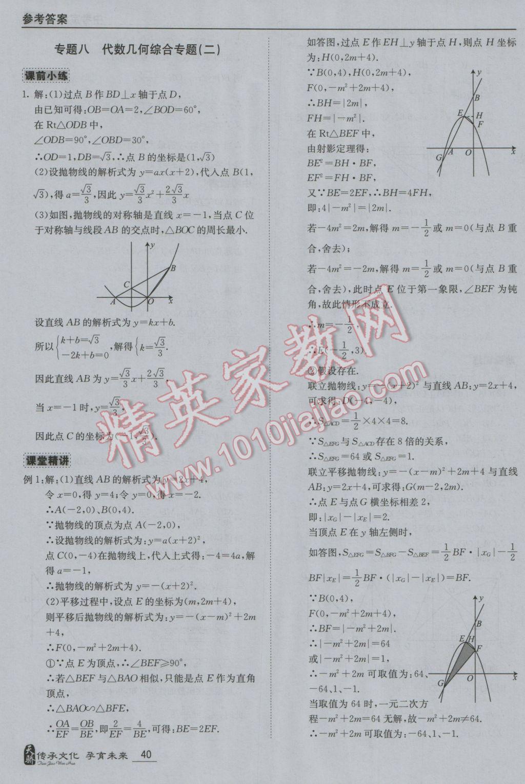 2017年中考寶典數(shù)學廣東專用版 參考答案第40頁