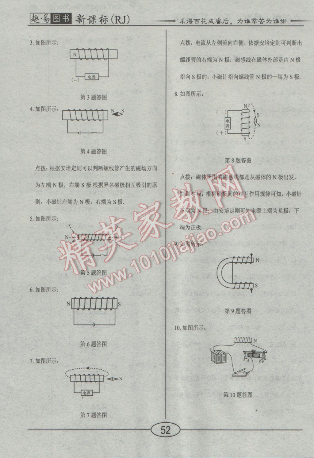 2017年學(xué)考2加1九年級物理下冊人教版 隨堂10分鐘答案第15頁