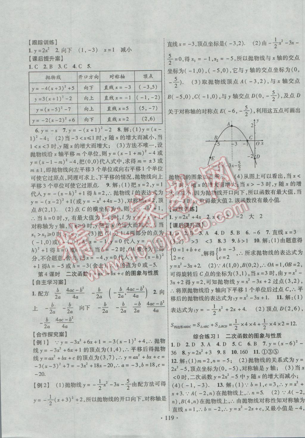 2017年課堂導(dǎo)練1加5九年級數(shù)學(xué)下冊華師大版 參考答案第3頁