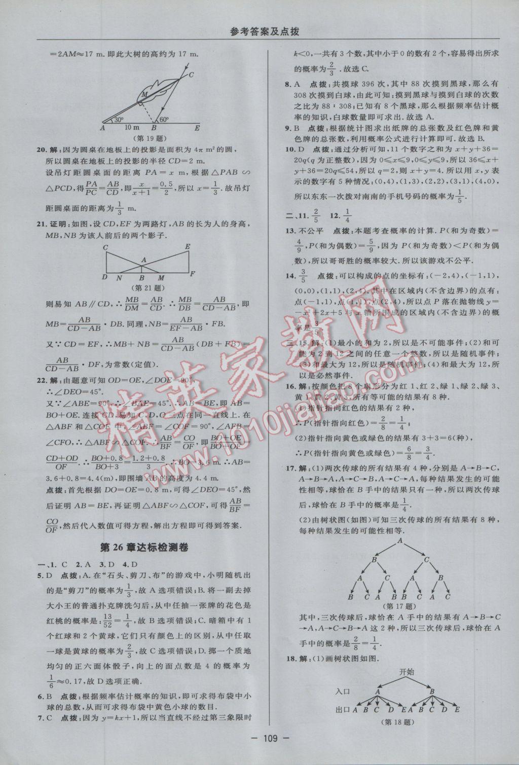 2017年綜合應(yīng)用創(chuàng)新題典中點(diǎn)九年級(jí)數(shù)學(xué)下冊滬科版 參考答案第3頁