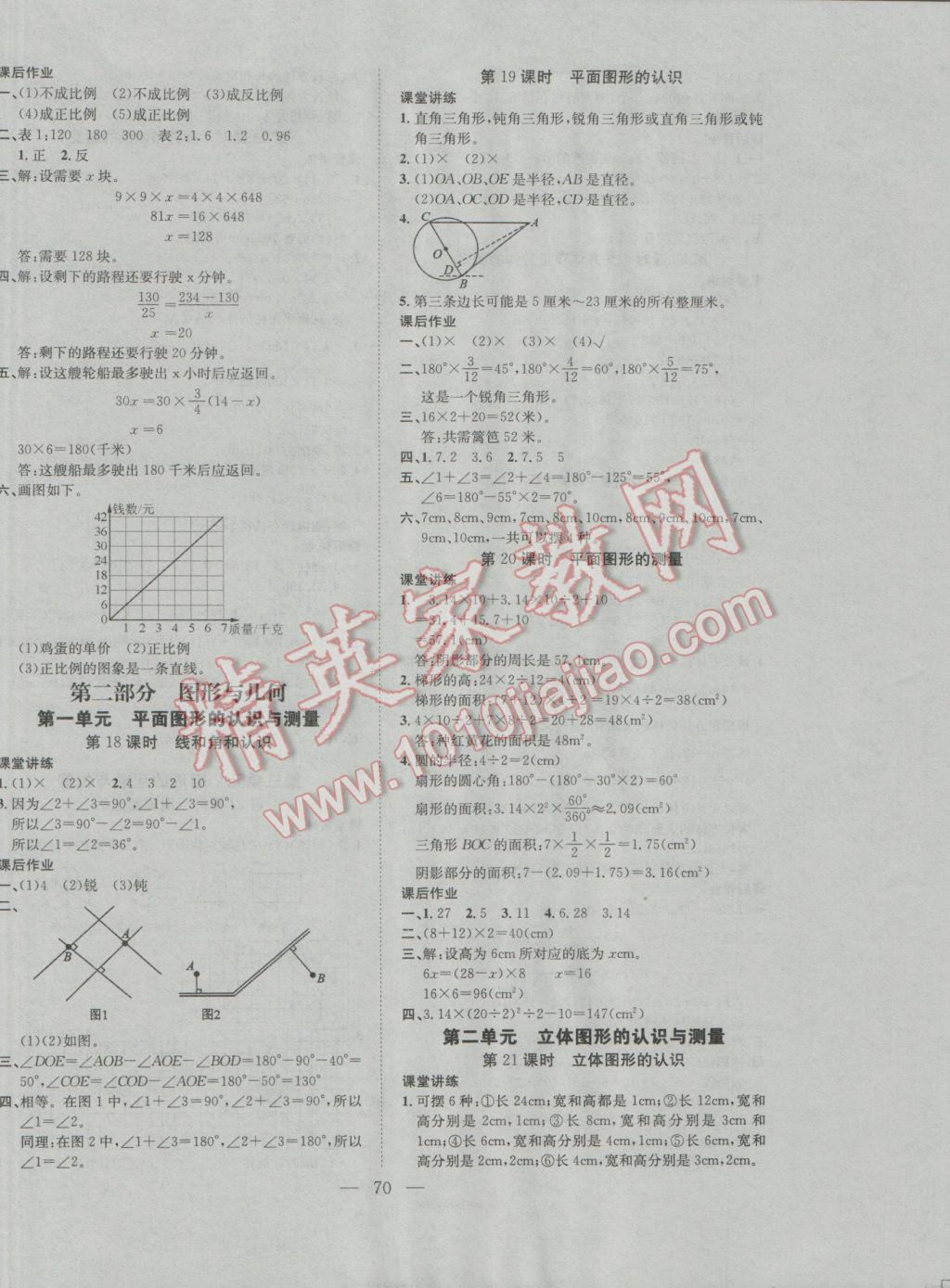 2017年小考总动员数学 参考答案第6页