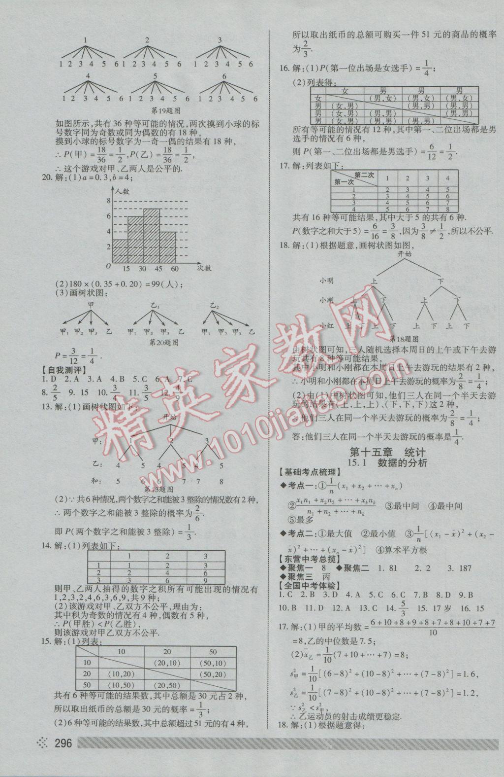 2017年東營中考初中總復(fù)習(xí)全程導(dǎo)航數(shù)學(xué) 參考答案第36頁